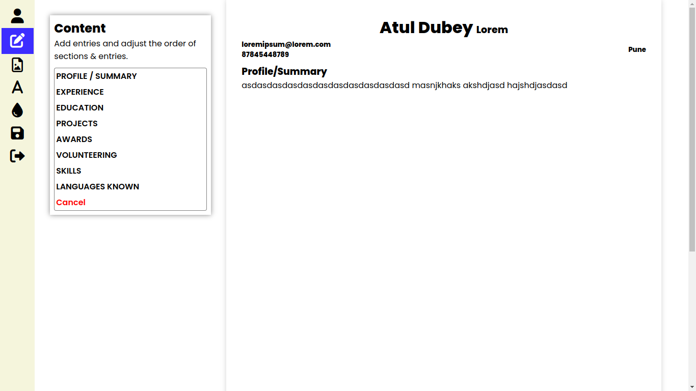 Portfolio App